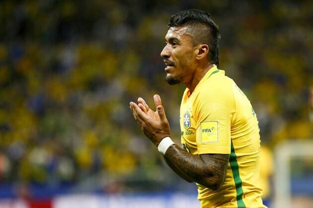Brasil x Paraguai SÃO PAULO, SP - 28.03.2017: BRASIL X PARAGUAI - Paulinho during the game between Brazil and Paraguay held at the Arena Corinthians, East Zone of São Paulo. The match is valid for the 14th round of qualifiers for the World Cup Russia 2018. (Photo: Marco Galvão Fotoarena) x1293934x  MarcoxGalvão