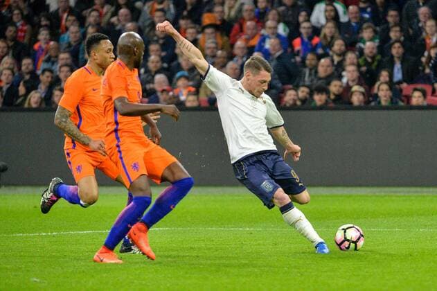 March 28, 2017 - Amsterdam, Netherlands - Andrea Belotti from Italy during the friendly match between Netherlands and Italy on March 28, 2017 at the Amsterdam ArenA in Amsterdam, Netherlands. Netherlands v Italy - International Friendly Länderspiel  - ZUMAn230 20170328_zaa_n230_310 Copyright: xAndyxAstfalckx