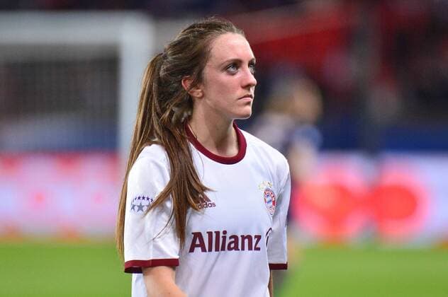 Lisa Evans (FC Bayern Muenchen) etnttäuscht, traurig Paris, Frankreich, 29.03.2017, Fussball, UEFA Women s Champions League, Paris Saint-Germain - FC Bayern Muenchen, xKLx