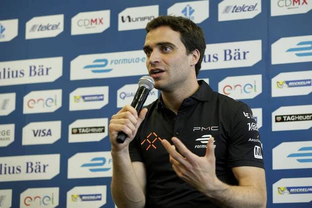 Belgian pilot Jerome D Ambrosio of Faraday Future Dragon Racing delivers a press conference PK Pressekonferenz in Mexico City, Mexico, 31 March 2017. The second ePrix of the season will be celebrated tomorrow at the Hermanos Rodriguez racetrack of the Mexican capital. FORMULA E IN MEXICO CITY !ACHTUNG: NUR REDAKTIONELLE NUTZUNG!  Copyright: xJoséxMéndezx MEX002 20170331-636265950140949789