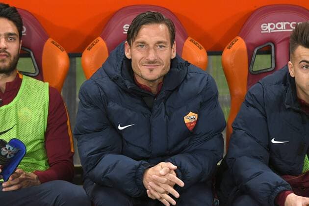IPP20170401 Football - soccer: Serie A, AS Rom - Empoli, Francesco Totti seduto in panchina (Hinweis: Verwendung nur in Deutschland - only Germany) xHOCHxZWEIx xItalyxPhotoxPressx 