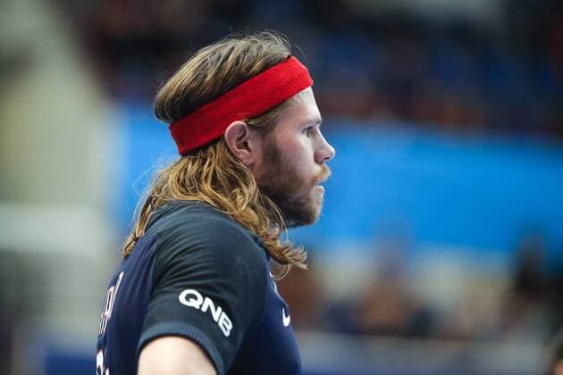 Mikkel Hansen (PSG Hanball) HANDBALL : PSG hand vs HBC Nantes - 1 8 Final retour EHF CHAMPIONS LEAGUE - 01 04 2017 StephaneAllaman Panoramic 