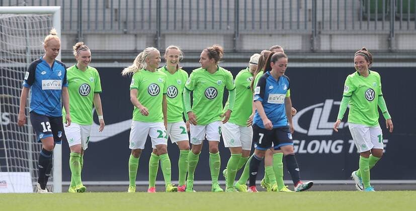 Torjubel Wolfsburg 2-0 Caroline Graham Hansen (VfL Wolfsburg) 26