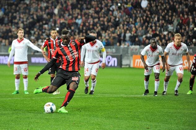 09 MARIO BALOTELLI (nice) - PENALTY - BUT FOOTBALL : Nice vs Bordeaux - Ligue 1 - 02 04 2017 FEP Panoramic 