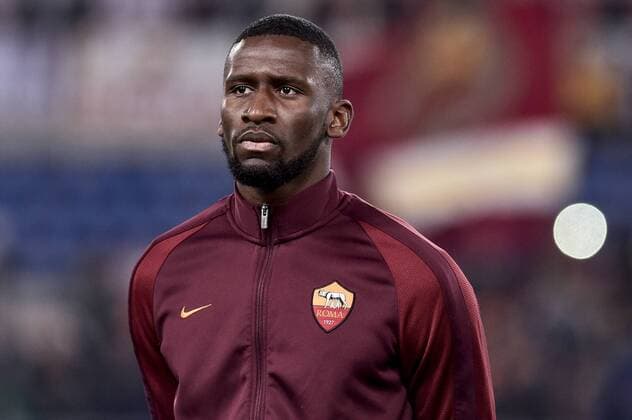 April 4, 2017 - Rome, Italy - Antonio Rudiger of AS Roma during the Italian Cup semifinal match between Roma and Lazio at Stadio Olimpico, Rome, Italy on 4 April 2017. Roma v Lazio - Italian Cup  - ZUMAn230 20170404_zaa_n230_585 Copyright: xGiuseppexMaffiax