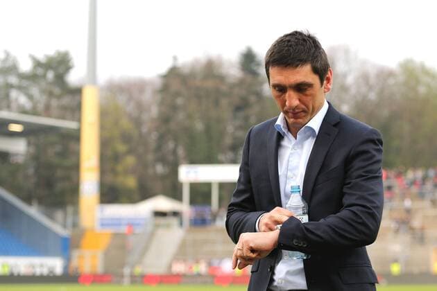 05.04.2017, xtvx, Fussball 1.Bundesliga, SV Darmstadt 98 - Bayer 04 Leverkusen, emspor, emonline deloka, v.l. Interimstrainer Tayfun Korkut (Bayer 04 Leverkusen) Portrait Darmstadt oz