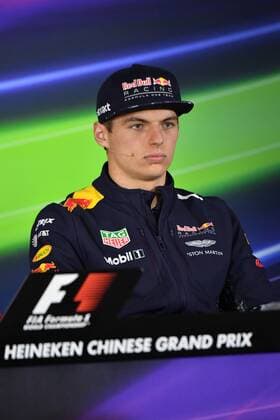 Dutch F1 driver Max Verstappen of of Red Bull Racing attends a press conference PK Pressekonferenz ahead of the 2017 Formula One Chinese Grand Prix at the Shanghai International Circuit in Shanghai, China, 6 April 2017. F1 drivers attend press conference for 2017 Formula One Chinese Grand Prix  20170406_32022