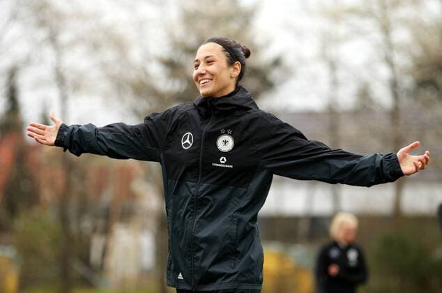 GER, DFB Nationalmannschaft Frauen - Training 07.04.17, Erfurt, Trainingsgelände Cyriaksgebreite, GER, DFB Nationalmannschaft Frauen Deutsche Frauen-Nationalmannschaft im Bild: Sara Doorsoun