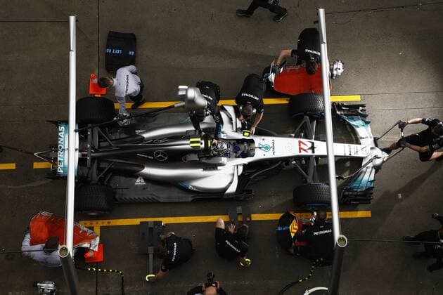 Motorsports: FIA Formula One World Championship WM Weltmeisterschaft 2017, Grand Prix of AChina, 77 Valtteri Bottas (FIN, Mercedes AMG Petronas) Shanghai China xHOCHxZWEIx
