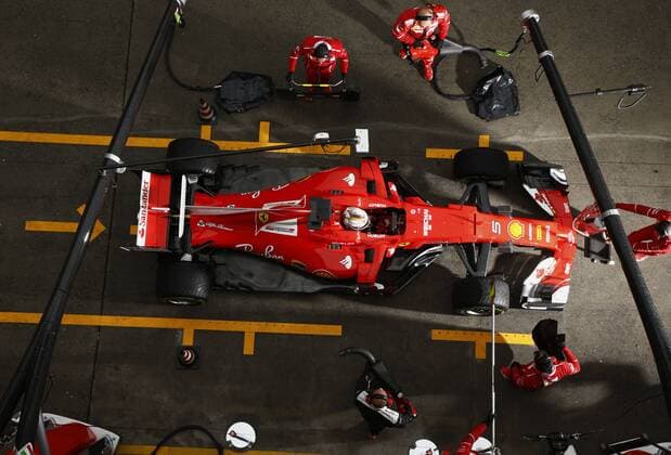Motorsports: FIA Formula One World Championship WM Weltmeisterschaft 2017, Grand Prix of AChina, 5 Sebastian Vettel (GER, Scuderia Ferrari), Shanghai China xHOCHxZWEIx