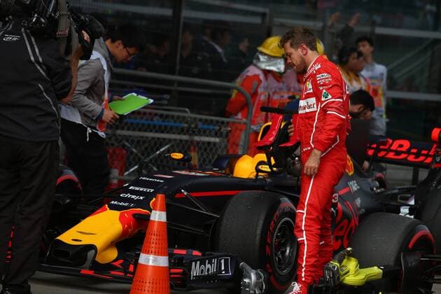 Chinese Grand Prix, Shanghai 06 - 09 April 2017 08.04.2017 - Qualifying, 2nd place Sebastian Vettel (GER) Scuderia Ferrari SF70H 