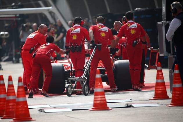 Chinese Grand Prix, Shanghai 06 - 09 April 2017 08.04.2017 - Qualifying, Sebastian Vettel (GER) Scuderia Ferrari SF70H 
