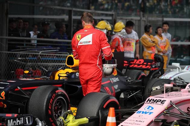 Chinese Grand Prix, Shanghai 06 - 09 April 2017 08.04.2017 - Qualifying, 2nd place Sebastian Vettel (GER) Scuderia Ferrari SF70H 