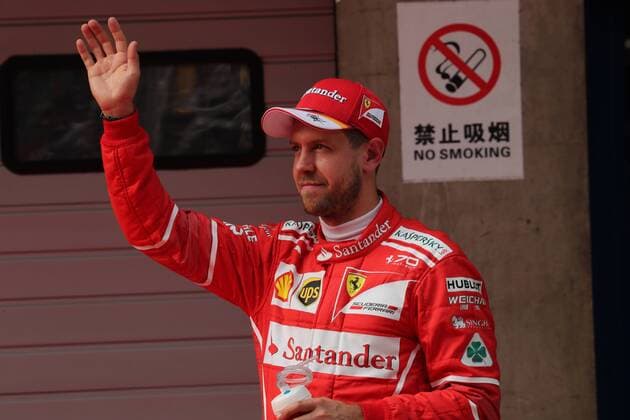 Chinese Grand Prix, Shanghai 06 - 09 April 2017 08.04.2017 - Qualifying, 2nd place Sebastian Vettel (GER) Scuderia Ferrari SF70H 