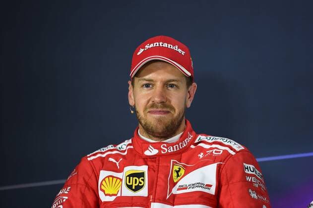 Sebastian Vettel (GER 5), Scuderia Ferrari, Pressekonferenz, Petronas Motorsport, Grosser Preis von China 2017, Qualifying, Motorsport, Formel 1,08.04.2017, Shanghai Copyright: xAndre Eibner-Pressefotox EP_JAE