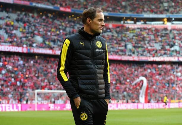 Samstag 08.04.2017, Saison 2016 2017, 1. Bundesliga, 28. Spieltag in der Münchener Allianz-Arena, FC Bayern München - BVB 09 Borussia Dortmund, Thomas Tuchel (Trainer, BVB)