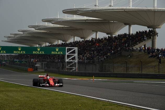 Sebastian Vettel, Scuderia Ferrari, formula 1 GP, China in Shanghai, 09.04.2017 Photo:mspb Lukas Gorys Sebastian Vettel, formula 1 GP, China