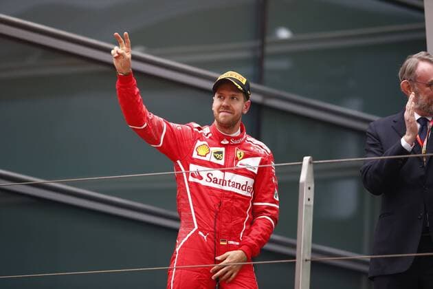 Shanghai: Motorsports: FIA Formula One World Championship WM Weltmeisterschaft 2017 5 Sebastian Vettel (GER, Scuderia Ferrari) Chinese Formula One Grand Prix Shanghai Circuit on April 08, 2017 in Shanghai, China. (Photo by Hoch Zwei) Shanghai China xHZx