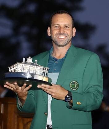Garcia wins Masters title Sergio Garcia of Spain holds the winning trophy after winning the Masters Tournament at Augusta National Golf Club on April 9, 2017, beating Justin Rose of England in a playoff. 