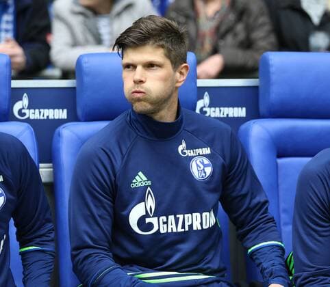 08.04.2017, Fussball GER, 1. Bundesliga Saison 2016 2017, 28. Spieltag, FC Schalke 04 - VfL Wolfsburg 4-1, Klaas-Jan Huntelaar, Klaas Jan Huntelaar (Schalke 04)