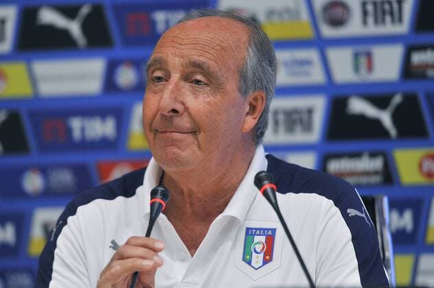 Italy: Giampiero Ventura press conference PK Pressekonferenz Italy s head coach Giampiero Ventura during the press conference at the Coverciano Training Center for the third training camp dedicated to emerging youth players.  GiacomoxMorinix xPacificxPress