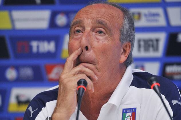 Italy: Giampiero Ventura press conference PK Pressekonferenz Italy s head coach Giampiero Ventura during the press conference at the Coverciano Training Center for the third training camp dedicated to emerging youth players.  GiacomoxMorinix xPacificxPress