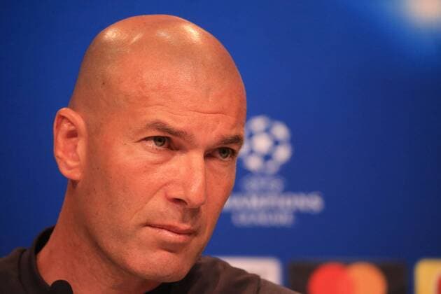20170311, CL PK Viertelfinale, FC Bayern vs Real Madrid, Allianz Arena Muenchen, im Bild: Zinedine Zidane bei der PK vor dem Spiel vs Real Madrid