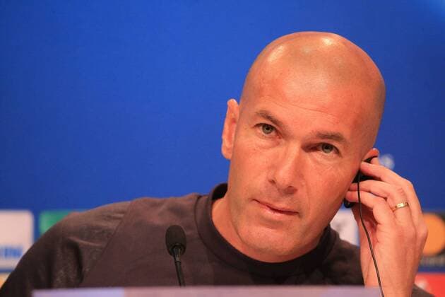20170311, CL PK Viertelfinale, FC Bayern vs Real Madrid, Allianz Arena Muenchen, im Bild: Zinedine Zidane bei der PK vor dem Spiel vs Real Madrid