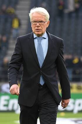 Fußball Champions League Viertelfinale Borussia Dortmund - AS Monaco am 11.04.2017 im Signal Iduna Park in Dortmund Dr. Reinhard Rauball ( Präsident Dortmund ) xRx
