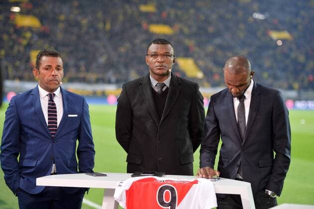 SONNY ANDERSON - ERIC ABIDAL - MARCEL DESAILLY FOOTBALL : Borussia Dortmund vs Monaco - Ligue des Champions - 11 04 2017 AnthonyBIBARD FEP Panoramic 