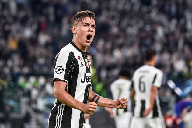 Paulo Dybala of Juventus celebrates scoring his second goal during the UEFA Champions League quarter final match between Juventus and Barcelona at the Juventus Stadium, Turin, Italy on 11 April 2017. Copyright: xGiuseppexMaffiax 14920044