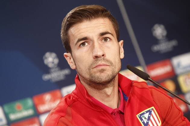 Atletico de Madrid s Gabi Fernandez in press conference PK Pressekonferenz April 11, 2017.  (20170411105)