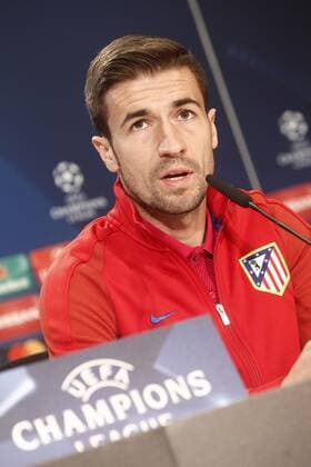 Atletico de Madrid s Gabi Fernandez in press conference PK Pressekonferenz April 11, 2017.  (20170411106)