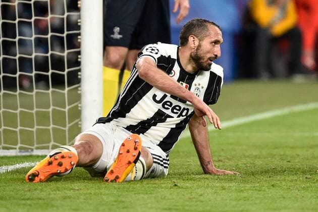 April 11, 2017 - Rome, Italy - Giorgio Chiellini of Juventus during the UEFA Champions League quarter final match between Juventus and Barcelona at the Juventus Stadium, Turin, Italy on 11 April 2017. Juventus - Barcelona Champions League  - ZUMAn230 20170411_zaa_n230_203 Copyright: xGiuseppexMaffiax