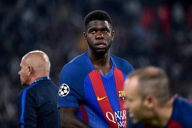 Samuel Umtiti of Barcelona during the UEFA Champions League quarter final match between Juventus and Barcelona at the Juventus Stadium, Turin, Italy on 11 April 2017. Copyright: xGiuseppexMaffiax 14920156