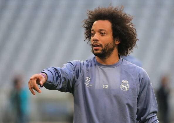 20170311, CL Viertelfinale, Abschlusstraining Real Madrid, Allianz Arena Muenchen, im Bild: Marcelo (Real Madrid)