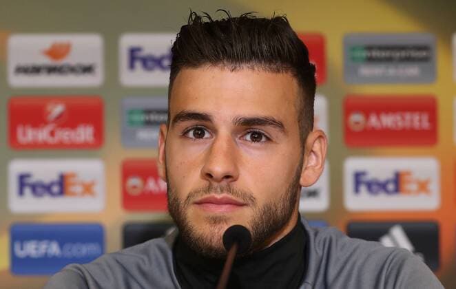 Anderlecht s Massimo Bruno pictured during a press conference PK Pressekonferenz of Belgian soccer team RSC Anderlecht in Anderlecht, Wednesday 12 April 2017. Tomorrow Anderlecht is playing against UK team Manchester United ManU in the Europa League competition. VIRGINIExLEFOUR  x05080513x