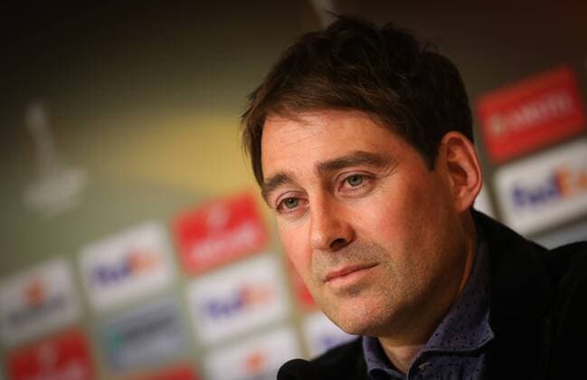Anderlecht s head coach Rene Weiler pictured during a press conference PK Pressekonferenz of Belgian soccer team RSC Anderlecht in Anderlecht, Wednesday 12 April 2017. Tomorrow Anderlecht is playing against UK team Manchester United ManU in the Europa League competition. VIRGINIExLEFOUR  x05080518x