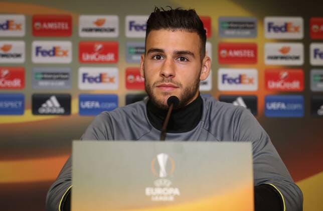 Anderlecht s Massimo Bruno pictured during a press conference PK Pressekonferenz of Belgian soccer team RSC Anderlecht in Anderlecht, Wednesday 12 April 2017. Tomorrow Anderlecht is playing against UK team Manchester United ManU in the Europa League competition. VIRGINIExLEFOUR  x05080522x