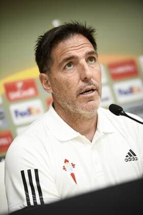 Celta s head coach Italian Eduardo Berizzo pictured during a press conference PK Pressekonferenz of Spanish team Celta Vigo, Wednesday 12 April 2017, in Vigo, Spain. Tomorrow Belgian soccer team RC Genk is playing against Spanish team Celta Vigo in the Europa League competition. YORICKxJANSENS  x05080589x