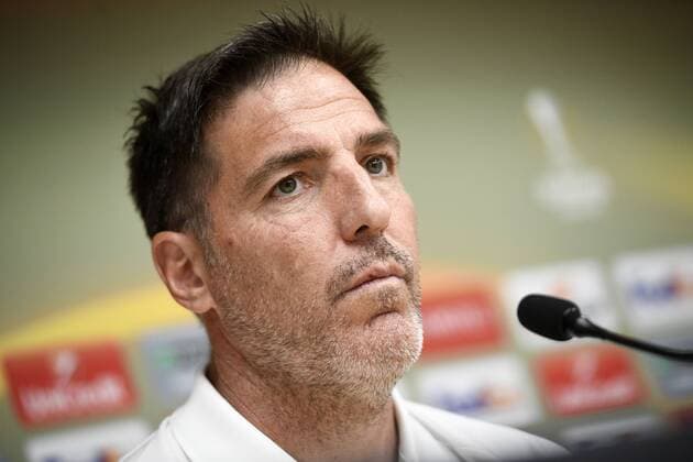 Celta s head coach Italian Eduardo Berizzo pictured during a press conference PK Pressekonferenz of Spanish team Celta Vigo, Wednesday 12 April 2017, in Vigo, Spain. Tomorrow Belgian soccer team RC Genk is playing against Spanish team Celta Vigo in the Europa League competition. YORICKxJANSENS  x05080593x