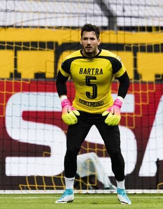 Dortmund, 12.04.2017 Torwart Roman Bürki (BvB) macht sich im Marc Bartra (BvB) warm Borussia Dortmund - AS Monaco