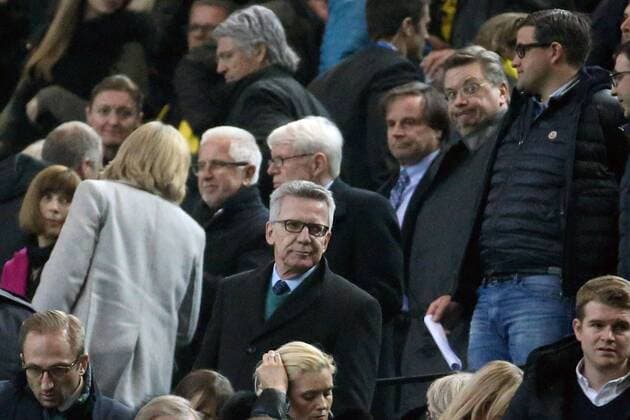 Thomas de Maiziere, Borussia Dortmund vs AS Monaco, UEFA Champions League, Viertelfinale, Nachholspiel Fussball, 12.04.2017, Dortmund Copyright: xLangerx xEibner-Pressefotox EP_HLR