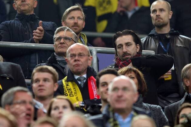 DORTMUND 12.04.2017 PIERWSZY MECZ 1 4 FINALU CWIERCFINAL LIGA MISTRZOW SEZON 2016 17 --- UEFA CHAMPIONS LEAGUE QUARTERFINAL MATCH: BORUSSIA DORTMUND - AS MONACO ADAM NAWALKA TOMASZ IWAN FOT. PIOTR KUCZA FOTOPY NEWSPIX.PL --- Newspix.pl FRANCE OUT!  170412PYK1002