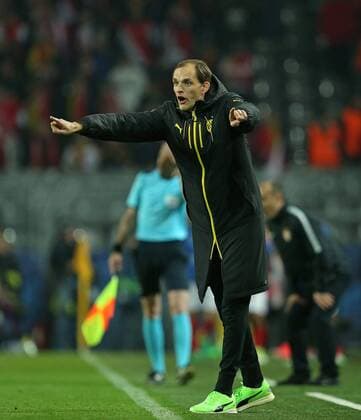 12.04.2017, Fussball Champions-League 2016 2017, Viertelfinale, Borussia Dortmund - AS Monaco, im Signal-Iduna-Park Dortmund. Trainer Thomas Tuchel (Dortmund) 