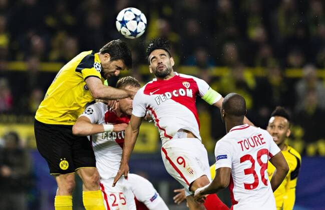 Dortmund, 12.04.2017 Sokrates (BvB) gegen Falcao (Monaco) Borussia Dortmund - AS Monaco