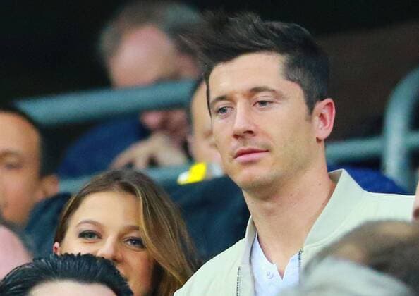 Robert Lewandowski und Frau Anna Fussball UEFA Champions League FC Bayern München - Real Madrid CF 12.04.2017