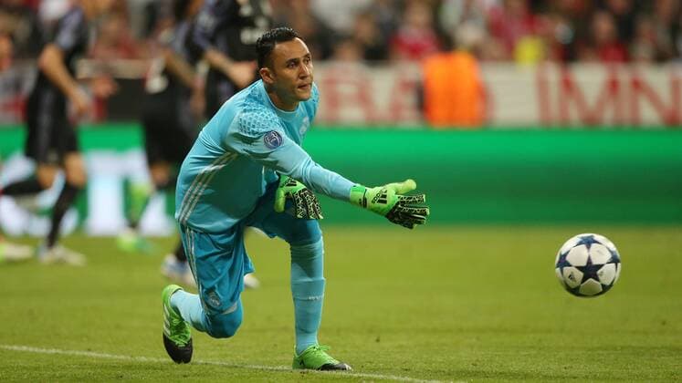 Fußball UEFA Champions League: FC Bayern Muenchen - Real Madrid , Saison 2016 2017, Viertelfinale, Hinspiel, quarter finals, first leg, 12.04.2017, xmdx, Keylor NAVAS (1, Goalkeeper, Real Madrid) FC Bayern Muenchen - Real Madrid