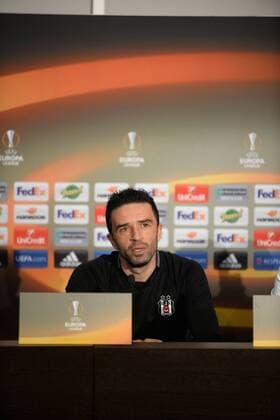 Besiktas player Gokhan Gonul gives a press conference PK Pressekonferenz on the eve of the team s a day before their UEFA Europa League Quarter final first match against Lyon on April 12, 2017 in Lyon , France. 
