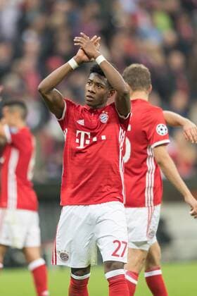 SOCCER - CL, Bayern vs Madrid MUNICH,GERMANY,12.APR.17 - SOCCER - UEFA Champions League, quarterfinal, FC Bayern Muenchen vs Real Madrid CF. Image shows David Alaba (Bayern). GEPAxpictures xMarkusxFischer